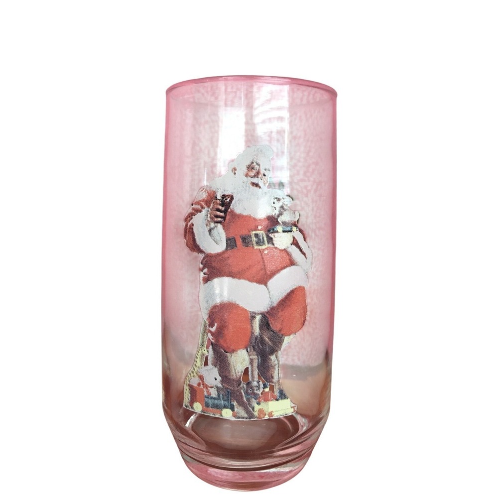 Coca Cola Haddon Sundblom Santa Claus 1961‎ Series 1 Glass